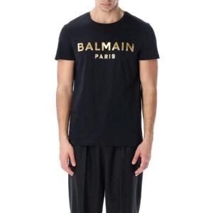 Balmain 로고 프린트 크루넥 티셔츠 XH0EF000BB29 EAD TP942545940