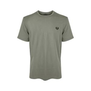 Fred Perry 링거 로고 자수 크루넥 티셔츠 M3519 M37SEAGRASS TP942545723