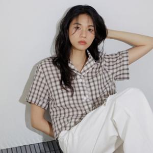 [랩]포켓 카라 크랍셔츠(AR2WB561)