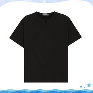 [파파브로] [COOL썸머룩] 면 소재 무지 솔라브 V트임 반팔티 SO-TSH-SO9