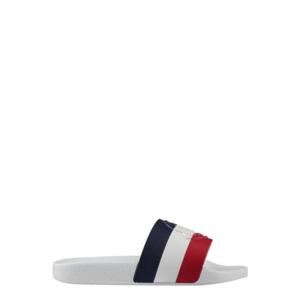 Moncler 로고가 새겨진 스트라이프 슬라이드 4C0004001A49 002 TP934595573