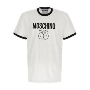Moschino 더블 스마일 스트레치 저지 티셔츠 241ZRJ07342039 2001 TP942537192