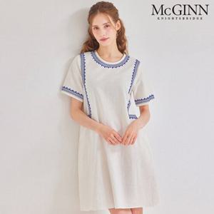 [매긴]보타닉 자수 린넨 원피스_M5M1OP3490