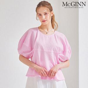 [매긴]볼륨 슬리브 시어서커 블라우스_M5M1BL5360