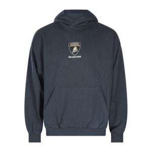 발렌시아가 로고 프린트 풀오버 후드티셔츠 767877 TSVR11083