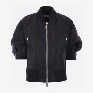 사카이 블랙 나일론 트윌 봄버 재킷 SCW202 001