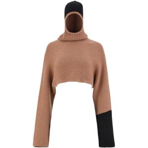 페라가모 크롭 캐시미어 후드 111896 764504002