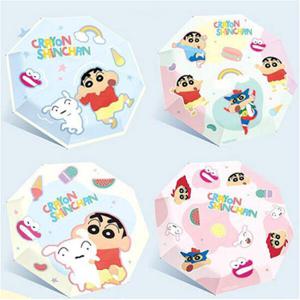 아트박스/키즈키즈 짱구3단자동 양산우산 컬러풀랜덤(H01618)