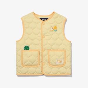 휠라키즈조끼 TQJ FK2VTG1401X-BTY 와펜 패딩 조끼