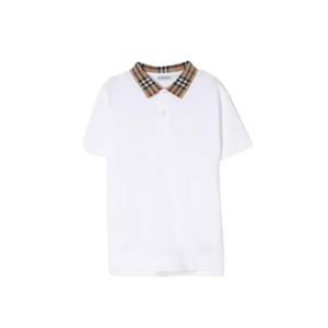 버버리 폴로 티셔츠 8105571 A1464 White