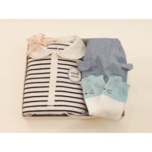 [밍크뮤](BK)스트라이프세일러SET바디슈트,양말세트  35112-604