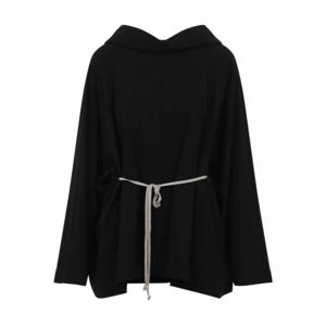 [RICK OWENS] 라프리마 여성 숏 후드 Tunic 미니 원피스 RO01E7285WLP09 블랙 /8