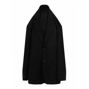 [BALENCIAGA] 라프리마 여성 니 Length Suspended 테일러드 원피스 809048TRT011000 블랙 /8