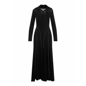 [SIMONE ROCHA] 라프리마 여성 니 Length 리브 멀티 Snap 바이어스 컷 원피스 73190573BLACK 블랙 /8