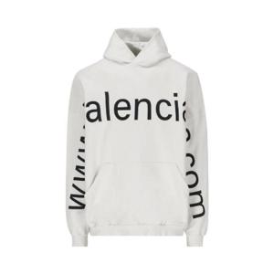 Balenciaga 로고 프린트 오버사이즈 후드티 739024TOVN9 9081 TP942583753