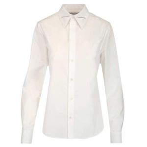 Bottega Veneta 장식 칼라 긴소매 셔츠 679560V1IE0 9000 TP942678776