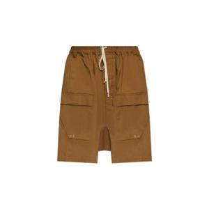 Rick Owens 드롭 크로치 드로스트링 카고 쇼츠 RU02D6389TE 35 TP942587511