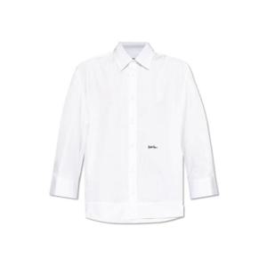 Dsquared2 로고 자수 긴팔 셔츠 S75DL0899S36275 100 TP942671875