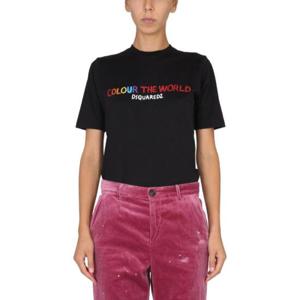 Dsquared2 로고 프린트 크루넥 티셔츠 S72GD0396S24387 900 TP942707530