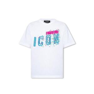Dsquared2 아이콘 프린트 크루넥 티셔츠 S80GC0060S23009 100 TP942706052