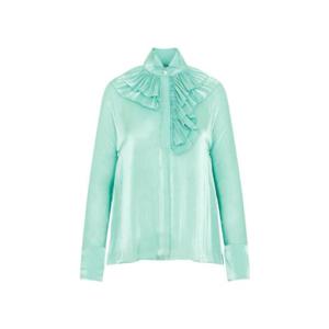 빅토리아 베컴 러플 디테일 롱슬리브 블라우스 1123WSH004445B 50386GREEN TP942696368