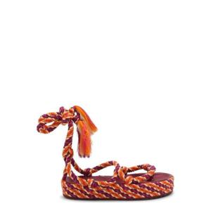 Isabel Marant Erol 태슬 라운드 토 로프 샌들 PSD0030FAA1B63S 11OR TP942566324