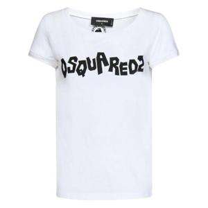 Dsquared2 로고 프린트 라운드넥 티셔츠 S72GD0452S21600 100 TP942710312