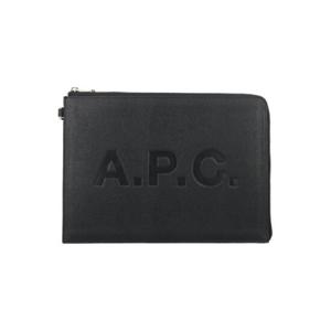 A P C  로고 디보스 지퍼 클러치 백 M63567PUABL LZZ TP934732300