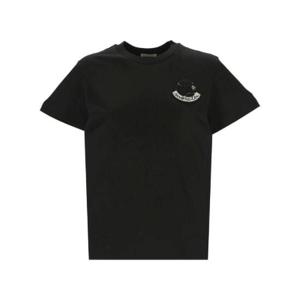 Moncler 테니스 로고 패치 티셔츠 8C00005829HP 999 TP935487143