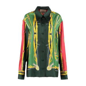 Gucci 하네스 프린트 버튼 셔츠 727795ZALPU 3010 TP942708953