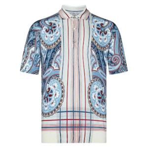 Etro 페이즐리 프린트 반팔 폴로 셔츠 MRKF0004AK828 X0800 TP936805794