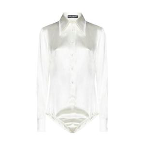 Dolce   Gabbana 롱 슬리브 새틴 바디수트 F775BTFURAG W0001 TP934987965