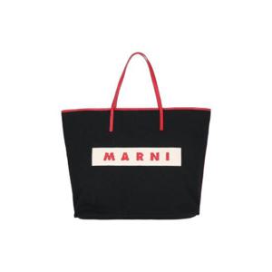 Marni 로고 패치 탑 핸들 백 SHMP0114U0P6535 ZO725 TP942616566