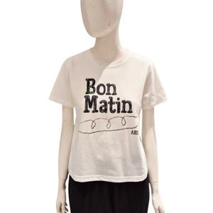 [에이비에프지]BON MATIN  크롭 반팔 티셔츠 ADZ2HK47F