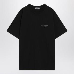 GIVENCHY Black cotton T shirt with logo BM71NK3YRV/R_GIV-001
