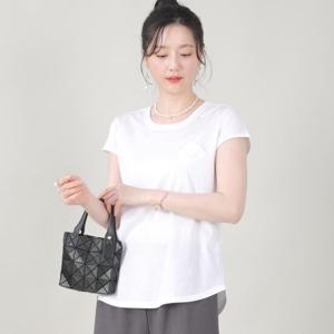 애비뉴투지 엄마옷 더블 실켓 면 화이트 이너 여름 짧은 반팔 티셔츠 A07563