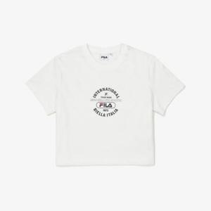 [휠라]여성 라이프 크롭 반팔티 (FS2RSF2153F_OWH)