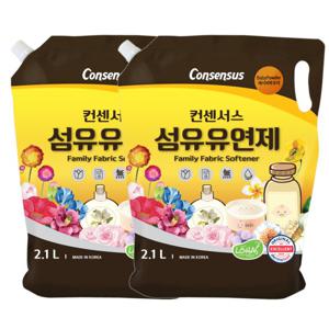 컨센서스 섬유유연제 베이비파우더(리필) 2.1L x2