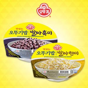 [오뚜기]오뚜기밥 발아흑미 x 6개 + 오뚜기밥 발아현미 x 6개