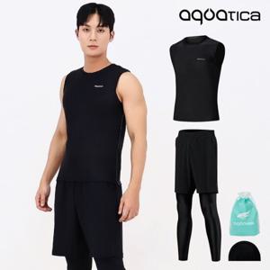 [아쿠아티카]아쿠아티카 남성 민소매 래쉬가드 AQAMAP-PL 레깅스