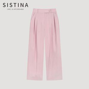 [SISTINA] 인기 라이트 핀턱 스트레이트 팬츠_AWWSLO21750_PI