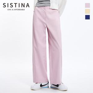 [SISTINA] 인기 코튼 사이드 스티치 팬츠_AWWSLO21020