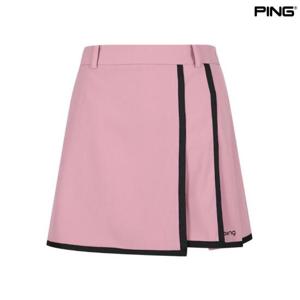 [핑골프]여성 라인 배색 플리츠 큐롯 스커트 (121D2PC351_PK)