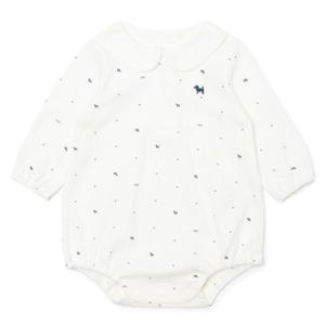 [블루독베이비8] FW24 BI모달카라바디수트  HJ (44A7004004) (BLUEDOG BABY 유아 출산 백일 선물 도트 강아