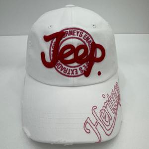 [지프]JP3GCU088 빈티지 핑크 JEEP 자수 볼캡 CAP 2024년 화이트