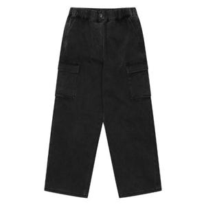 에꼴리에 세이브존03 와이드 카고 블랙 워싱진 24C1254-BK