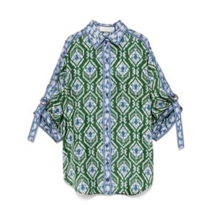 짐머만 블라우스 1333TRS251 GREEN BLUE