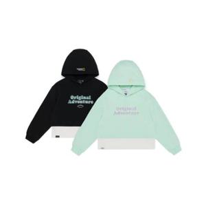 내셔널지오그래픽키즈 K251GHD010 여아 데일리 베스트아이템 세미크롭 레이어드 후드티