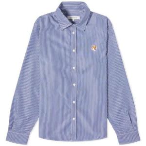 메종키츠네 긴팔 셔츠 MM00411WC2046 NAVYSTRPES