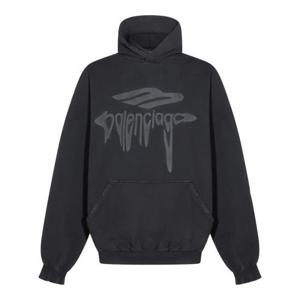 발렌시아가 후드 티셔츠 803265TRVS91013 GREY